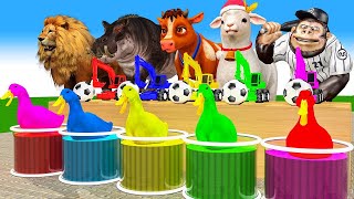 5 Giant Duck, Monkey,Yellow Cow,Chiecken, Lion,Sheep,Dairy Cow, Transfiguration funny animal 2023