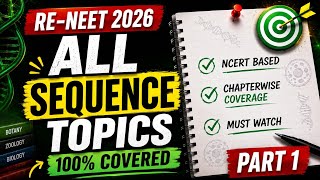 Sequence-Based Qs Yahi Se Aayega💯🔥 RE-NEET 2026 Biology | Part 1 Class 11 #reneet2026