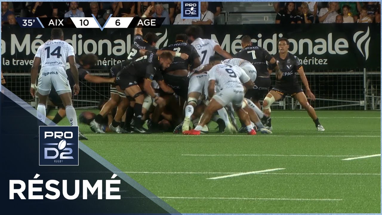 PRO D2 – Résumé Provence Rugby-SU Agen: 17-19 – J01 – Saison 2022/2023