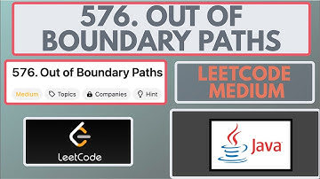 Leetcode | 576. Out of Boundary Paths | Medium | Java Solution