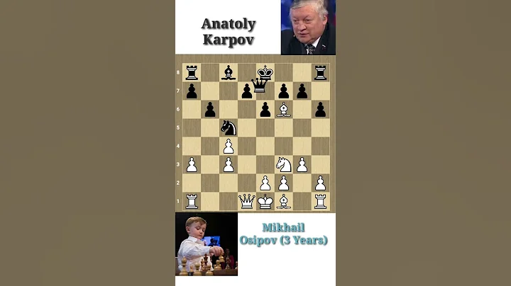 👼3 Year Old Chess Prodigy Misha vs 🤴Anatoly Karpov(World Champion)