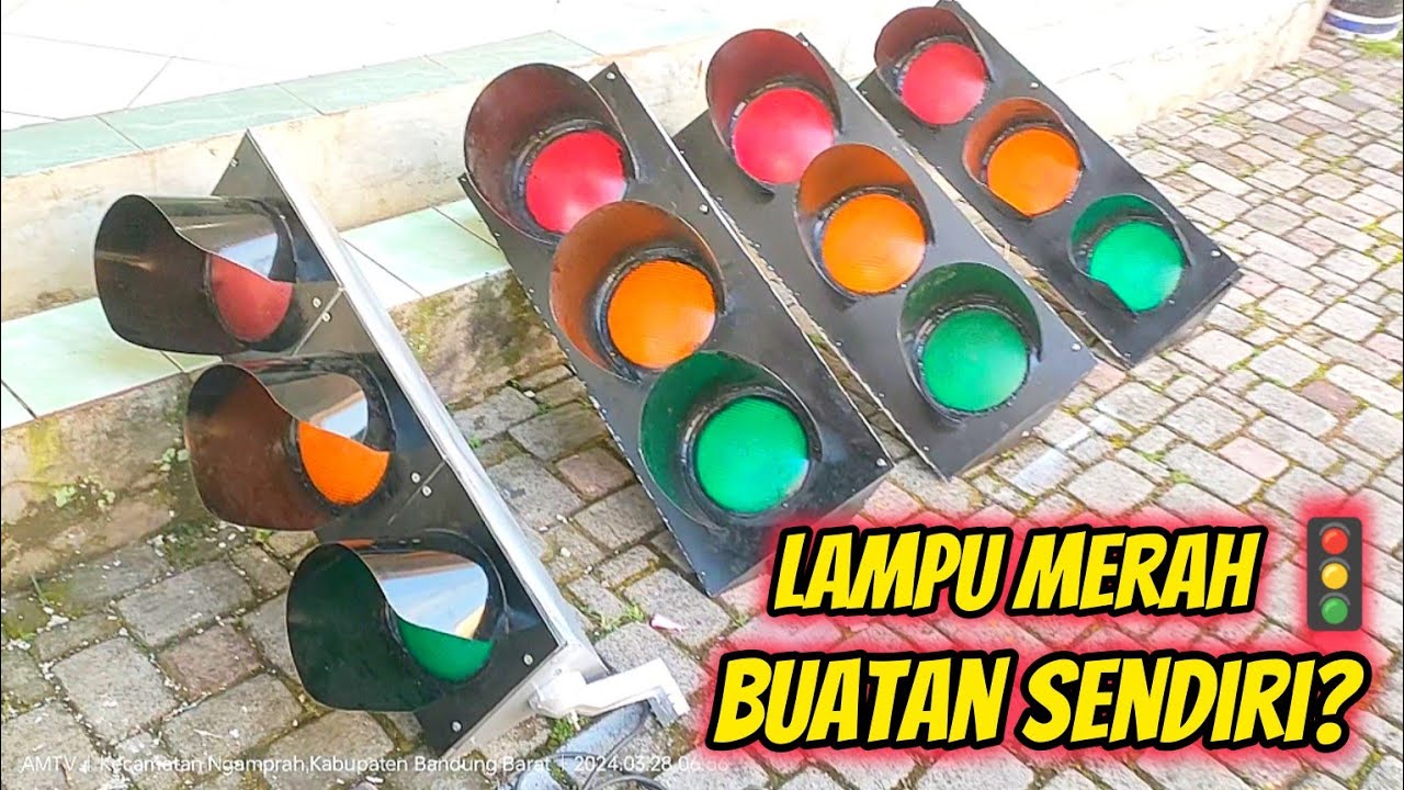 TERNYATA BEGINI CARA BIKIN SENDIRI BOX ASPEK LAMPU LALU LINTAS! TRAFFIC LIGHT HOMEMADE!