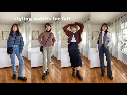 styling outfits for fall 2021 *mostly thrifted*