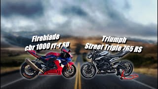 Fireblade cbr 1000 rr-r sp 2021 and Street Triple 765 RS [pure sound]