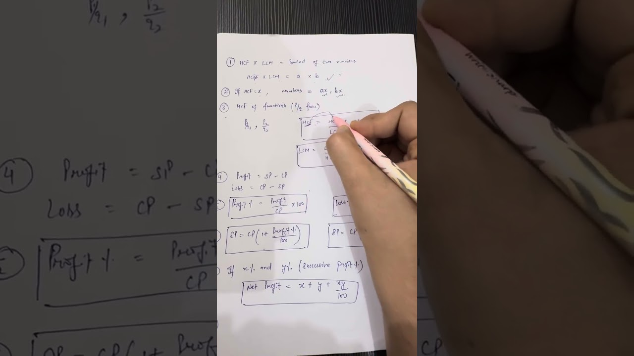 Important Formulae for Quantitative Aptitude