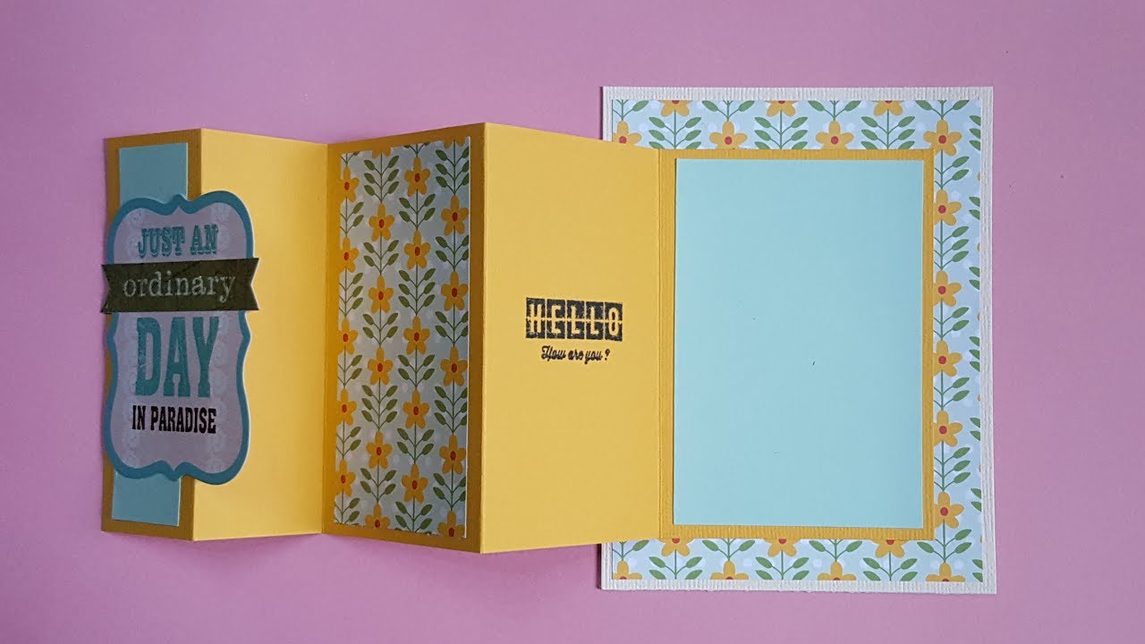 card #12 fold out panel card | Gie's Tidbits