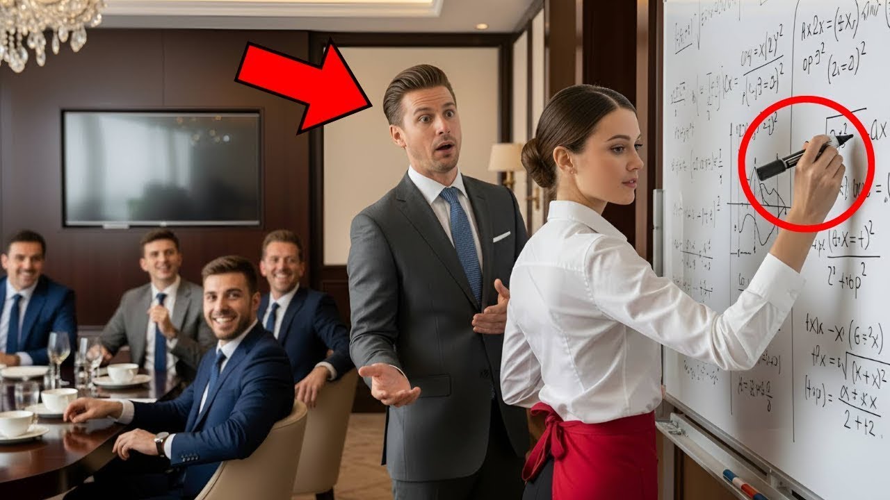Le milliardaire pense que la serveuse devine — jusqu’à ce qu’elle explique la formule pas à pas
