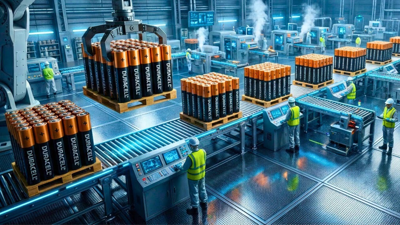 Inside the Battery Factory – How AA/AAA Batteries Fuel a Global Energy Empire (Full Process)