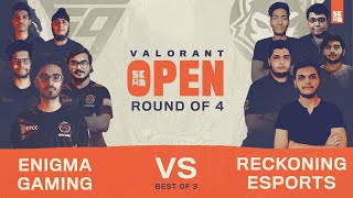 SKWAD Valorant Open | Round of 4 LB - Match 1 | Enigma Gaming vs Reckoning Esports