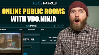 GSPro's GROUNDBREAKING New Feature! Testing Online Public Rooms with VDO.Ninja Integration!