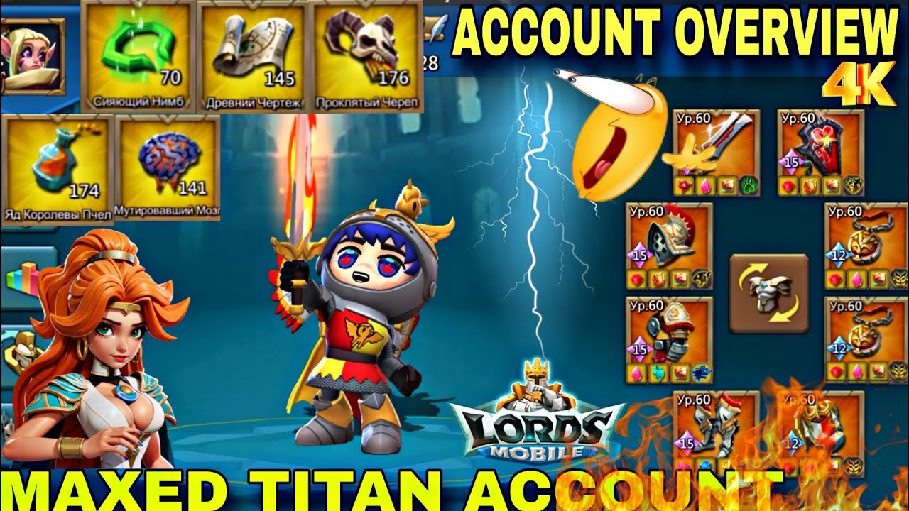 Lords Mobile - MAXED🔥TITAN ACCOUNT OVERVIEW VIDEO OF LORDS MOBILE 