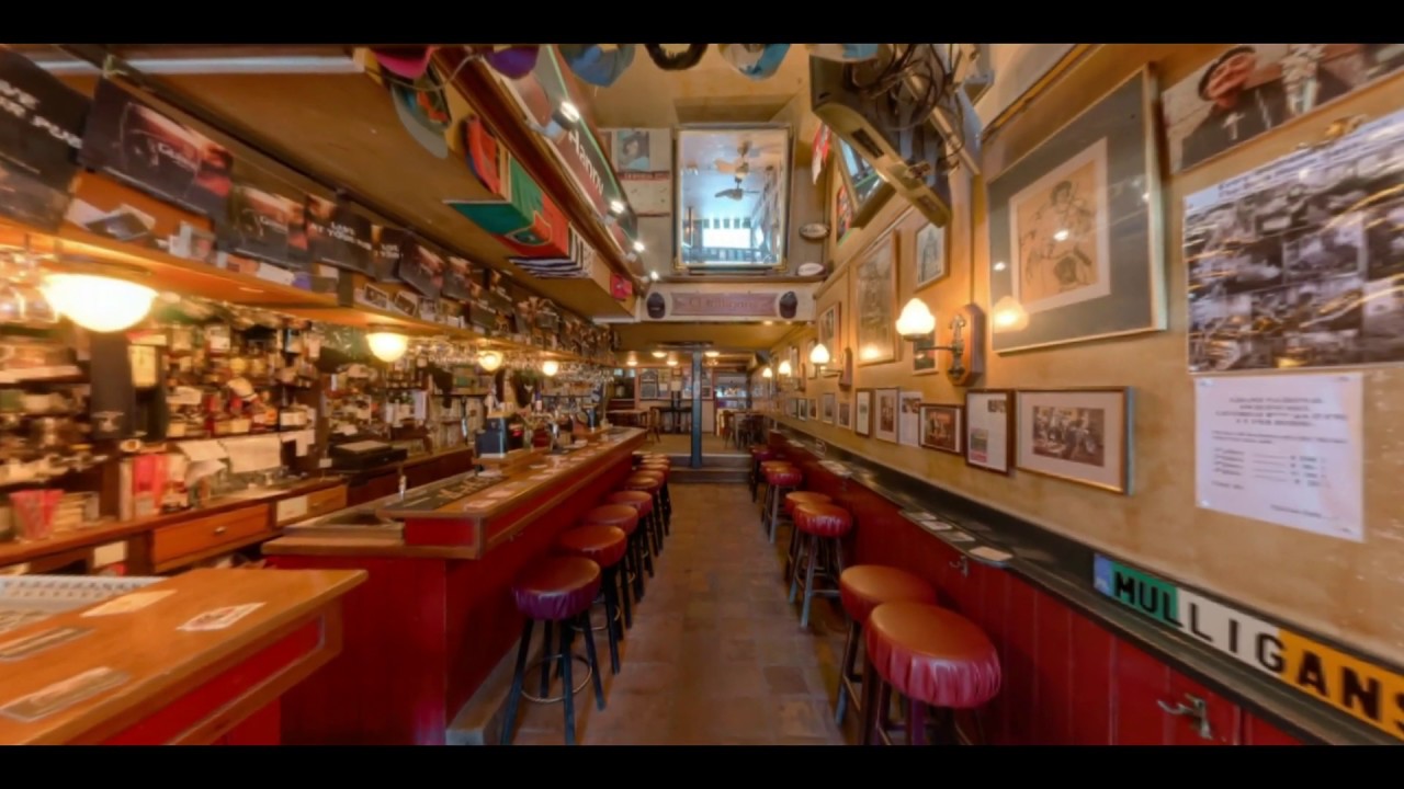 Mulligans Irish Bar panorama view - YouTube