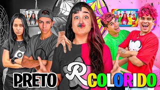 Thumbnail for PRETO VS COLORIDO | 24 HORAS VIVENDO NA SUA COR *Deu confusão