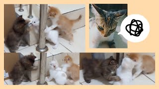 @cc.cutecats The white kitten was bullied by the other ones. See what happened then. 😅 #kitten #cat by CC.CUTECATS 378 views 1 month ago 2 minutes, 44 seconds