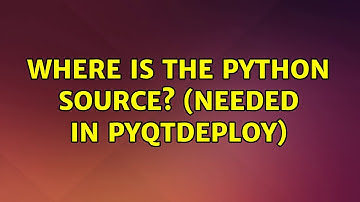 Ubuntu: Where is the Python source? (needed in pyqtdeploy)