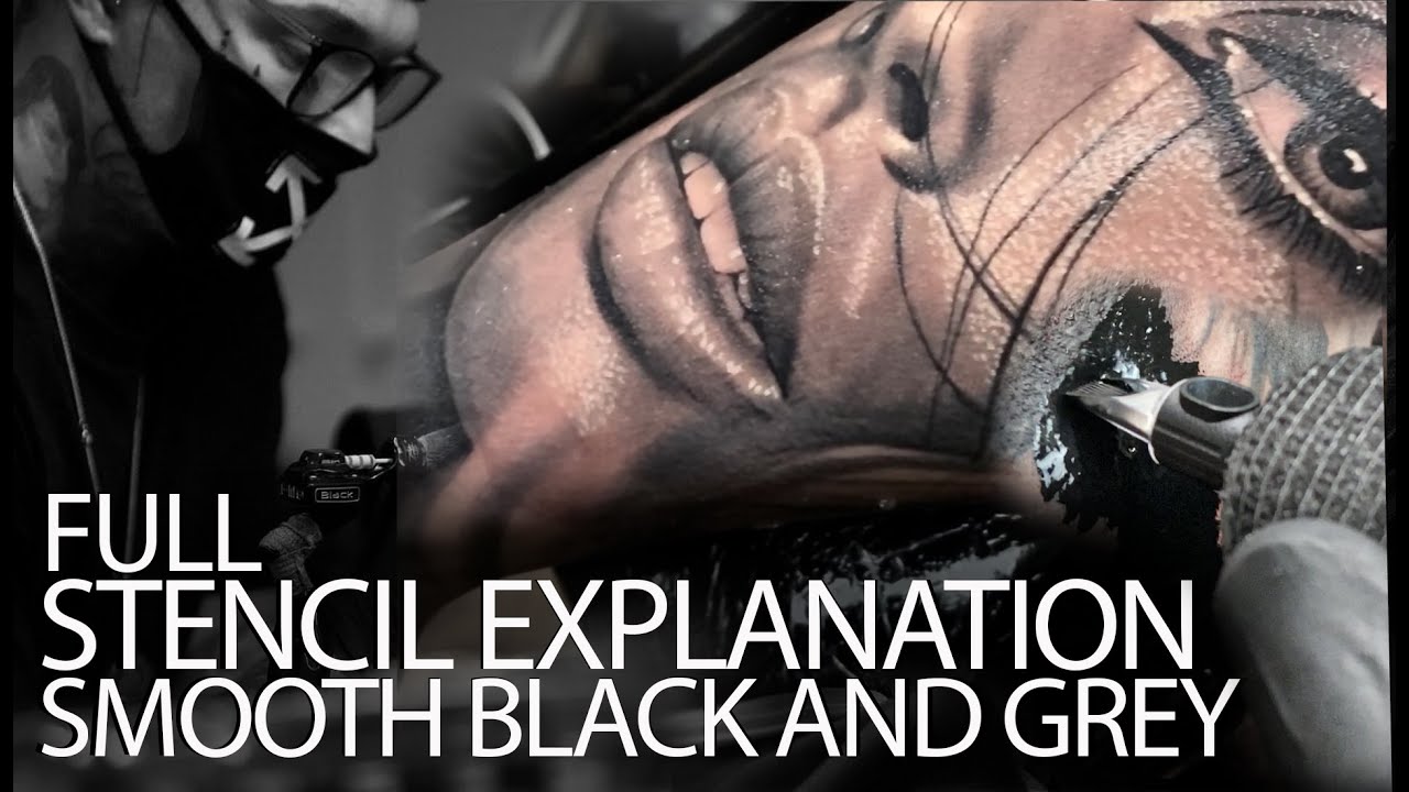 FULL STENCIL EXPLANATION ON HOW TO ACHIEVE THIS TATTOO! with Oliver