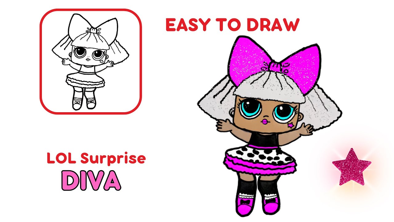 How to Draw Lol Surprise Doll