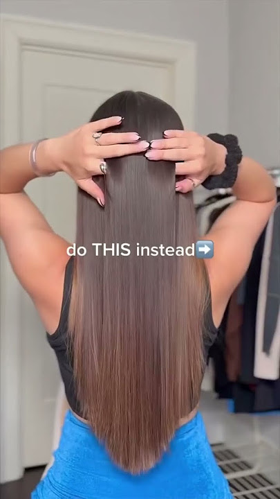 the BEST volume ponytail hack 📈 #hair #highponytail #volumeponytail #ponytailtutorial #ponytail