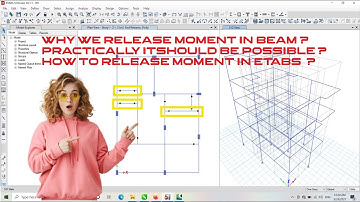 WHY WE RELEASE MOMENT IN BEAM || PRACTICALLY IT SHOULD BE POSSIBLE || How to RELEASE MOMENT IN ETABS