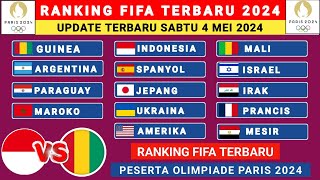 LOLOS OLIMPIADE 2024 🔥 Rangking FIFA Terbaru 2024 MENJELANG PERTANDINGAN VS GUINEA