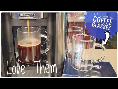 De'Longhi Long Coffee Glasses 8.5 oz Glass Mug Review 
