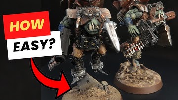 How to make Desert bases for Miniatures - without Technical Paint!