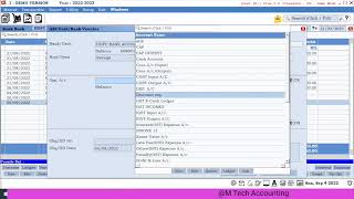 bank  book report  information  in Plus accounting software. screenshot 2