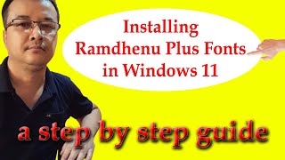 Step-by-Step Guide: Installing Ramdhenu Plus Fonts in Windows 11| #windows11 #font #installation screenshot 5