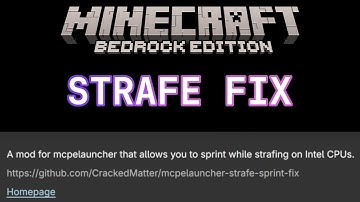 Sprint Strafe Intel CPU Bug Fix - Minecraft: Bedrock Edition on Linux