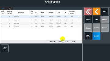 POS - Splitting a Check