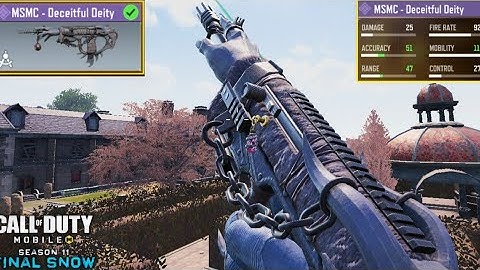 MSMC - DECEITFUL DEITY + BEST GUNSMITH LOADOUT FOR ACCURACY & DOMINATES CLOSE-RANGE | COD MOBILE |