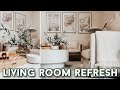 LIVING ROOM REFRESH &amp; HOME DECOR RE-STYLE | DECORATING IDEAS | STYLING HOME DECOR ON A BUDGET
