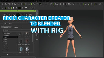 Export model from Reallusion character creator to iclone and blender with rig