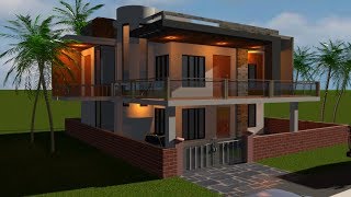 MENO DI 15 lakh//PROGETTO DI CASA MODERNA CON ELEVAZIONE//IDEE DI DESIGN 2019 screenshot 5