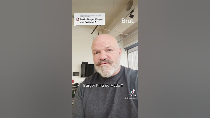 Alors Philippe Etchebest, plutôt McDo ou Burger King ?