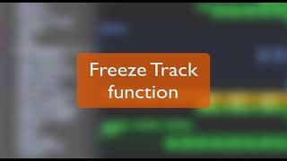 How to Save CPU in Logic Pro X with the Freeze Track function. Profile