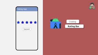 Creating Rating Bar App in Android Studio (Java + XML) | Rating Bar |  Lazy Devops screenshot 2