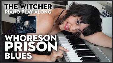 WHORESON PRISON BLUES - The Witcher PIANO TUTORIAL Jaskier