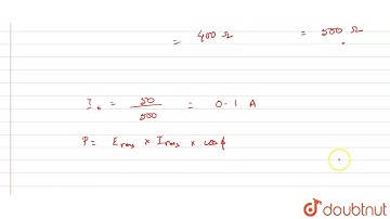 In a series `RC` circuit with an `AC` source (peak voltage `E_(0)=50 V` and `f=50//pi Hz),R=300