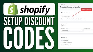 How to Add and Setup Discount Codes in Shopify Store (Beginners Tutorial)