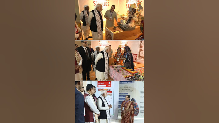 PM Modi visits exhibition at Rising Rajasthan Global Investment Summit in Jaipur | #shorts