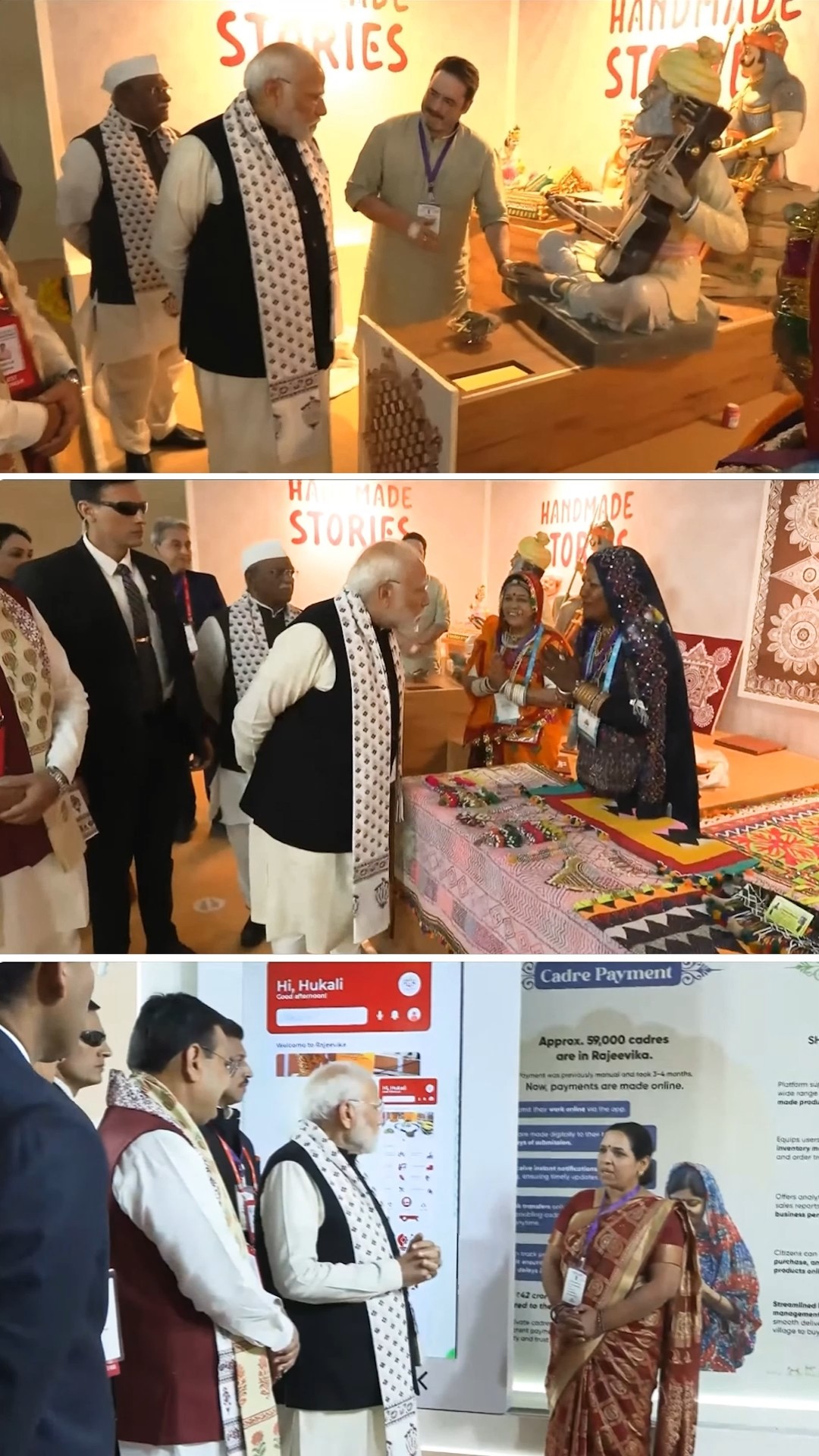 PM Modi visits exhibition at Rising Rajasthan Global Investment Summit in Jaipur | #shorts