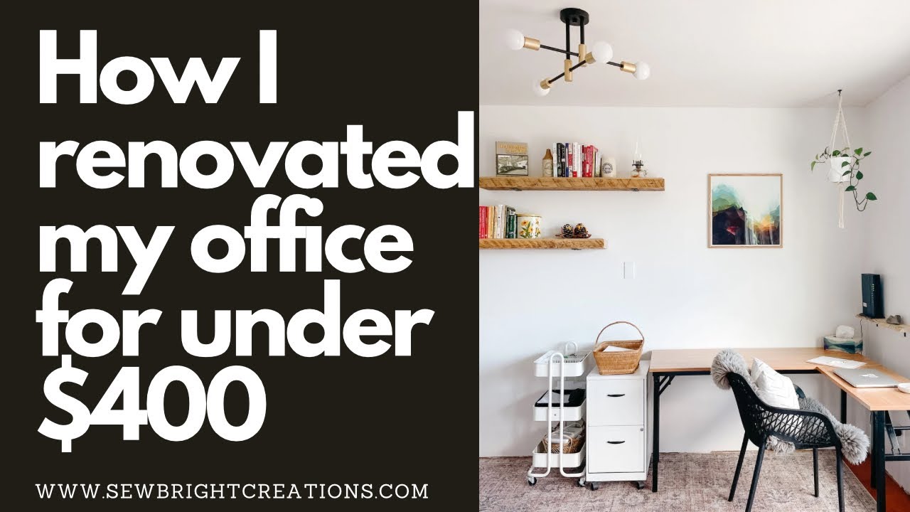 DIY Office Renovation on a Budget - One Room Challenge