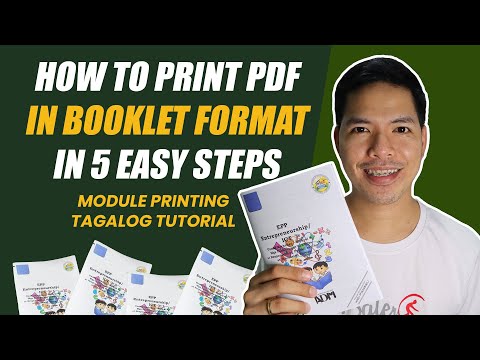 Video: How To Print A Booklet