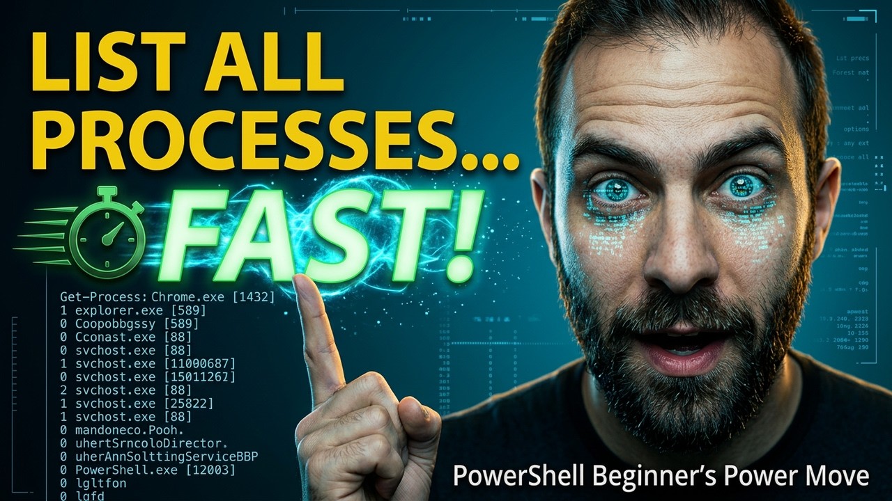 Windows PowerShell for Beginners: List Running Processes Fast - YouTube