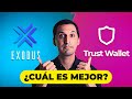 ⭕️EXODUS vs TRUST Wallet | ¿Cuál es la ganadora? (19 puntos analizados)