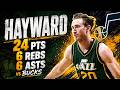 Gordon Hayward 24 pts 6 rebs 6 asts vs Bucks 14/15 season
