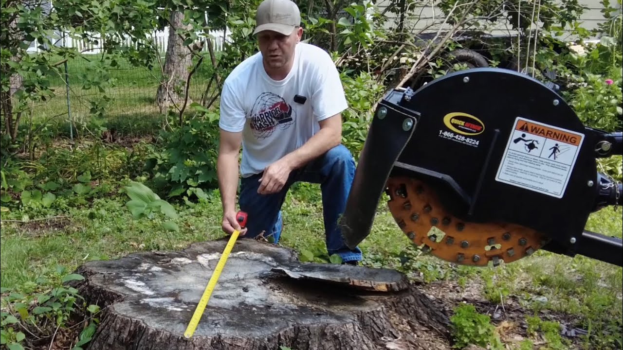 Commercial Tractor Stump Grinder 72” Maple - YouTube