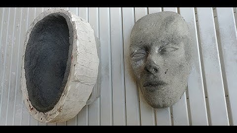 Clay Sculpture To Plaster-cast To Paper-Mache Mask