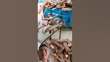 Máy Cắt Củi Tự Chế #woodworking